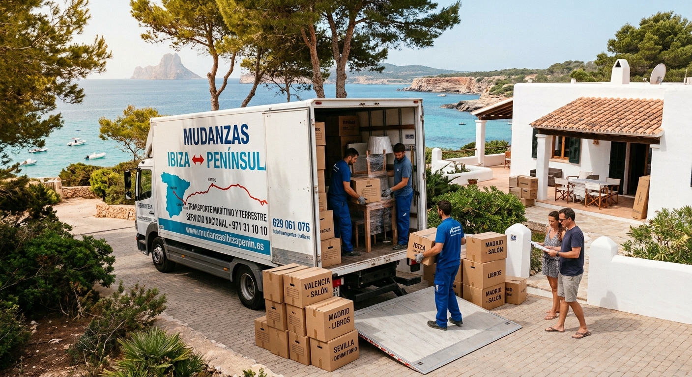 Mudanzas de Ibiza a la península Mudanzas de Ibiza a la península